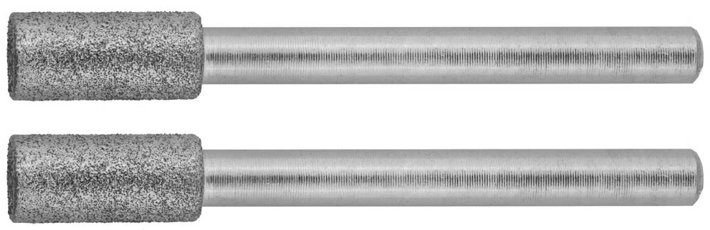 Набор алмазных мини-шарошек 4.8 x 10.0 х 3.2 мм, L 38 мм 2шт Зубр