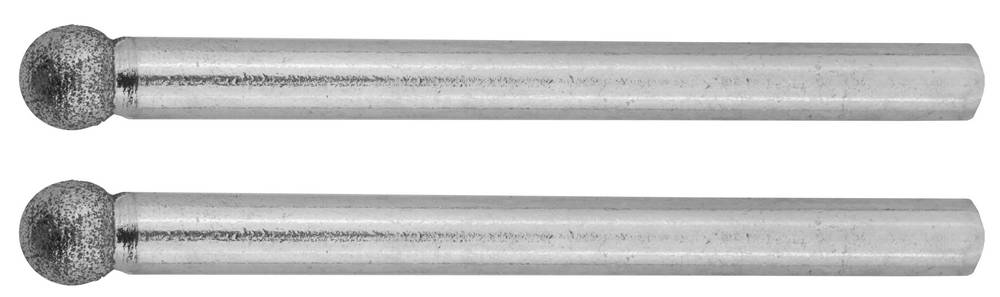 Набор алмазных мини-шарошек  4,0 х 3.2 мм, L 38 мм 2шт Зубр