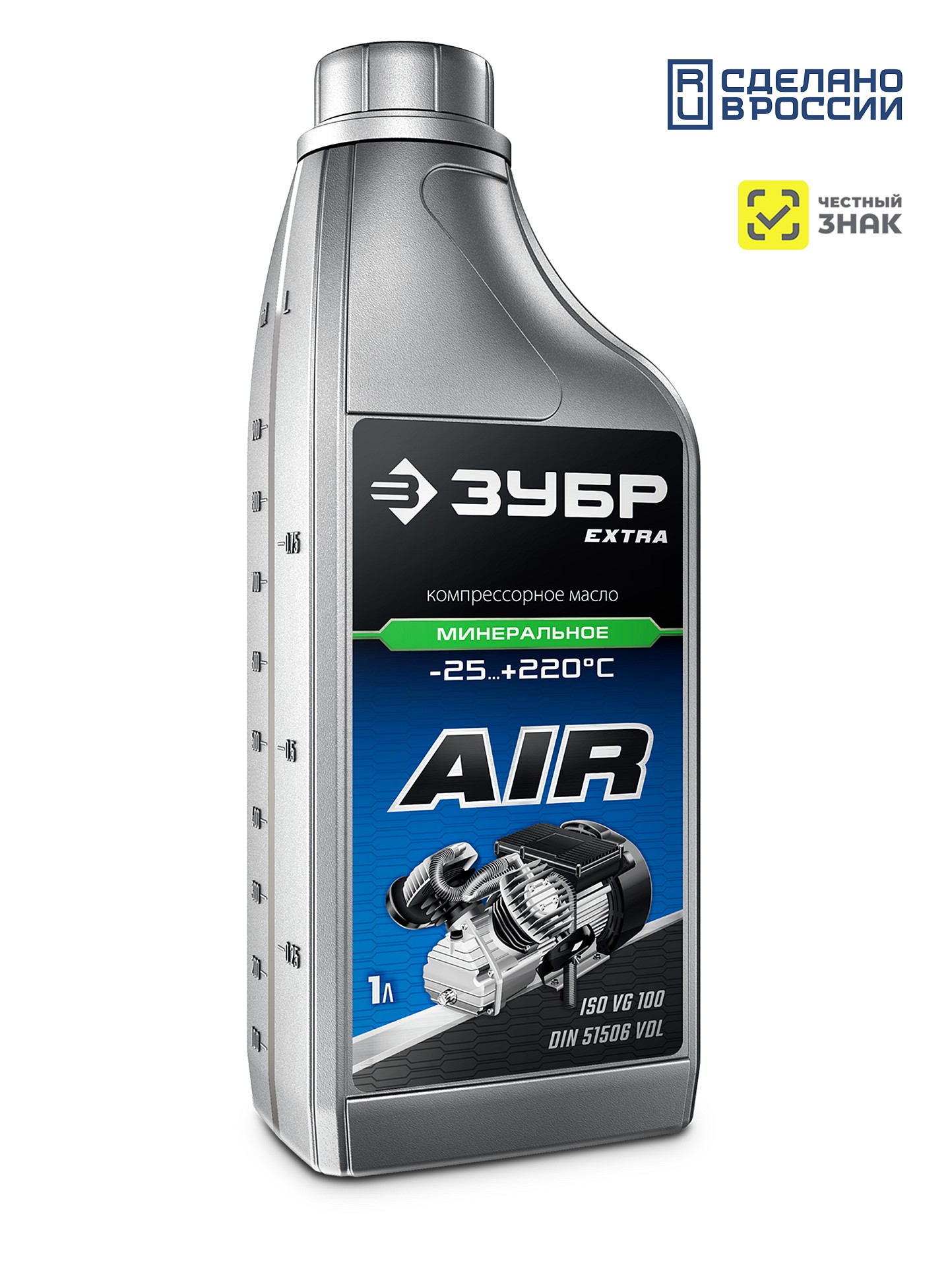 Масло компрессорное минеральное ЗУБР ЭКСТРА 1л