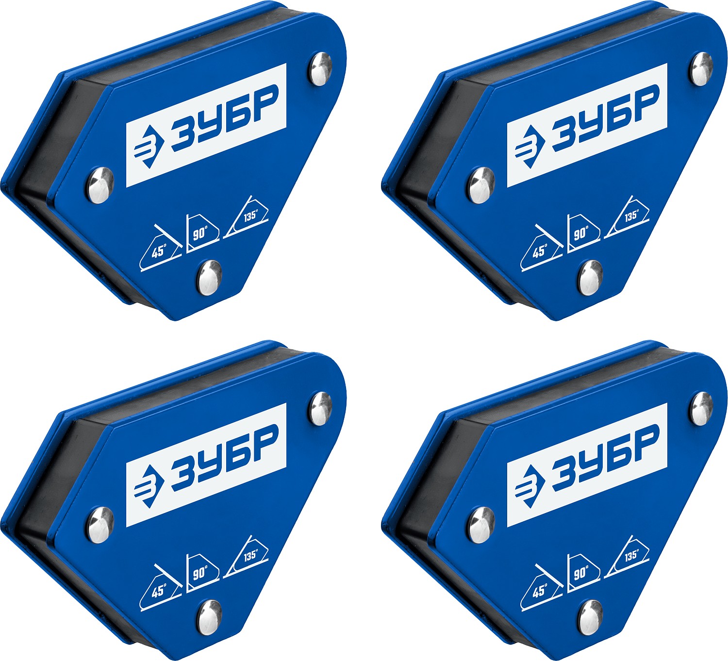 Угольники магнитные для сварочных работ до 4кг набор 4шт Зубр