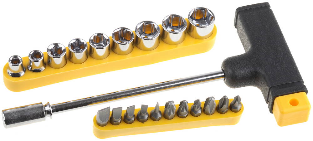 Отвертка -битодержатель  с насадками  20шт STAYER  T-MAX