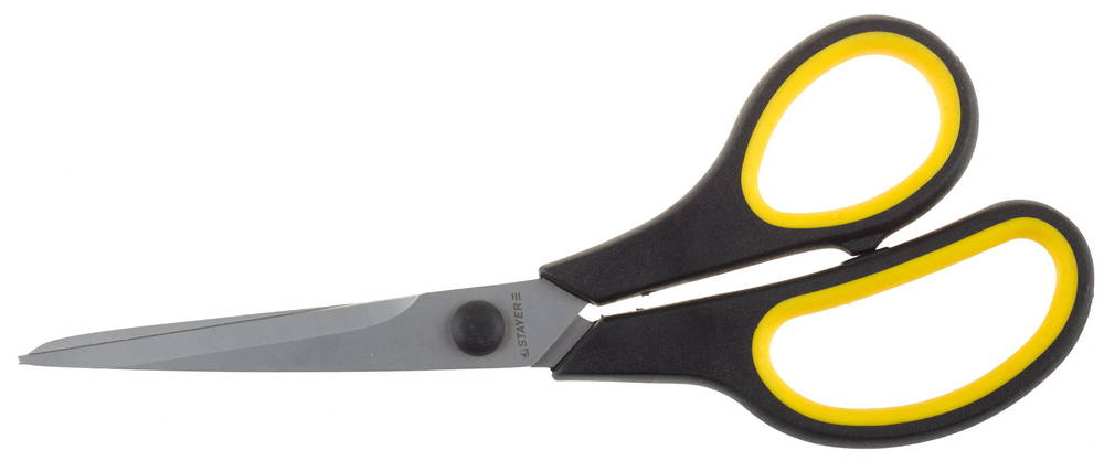 Ножницы хозяйственные изогнутые двухкомпонентная ручка Stayer Master 195мм