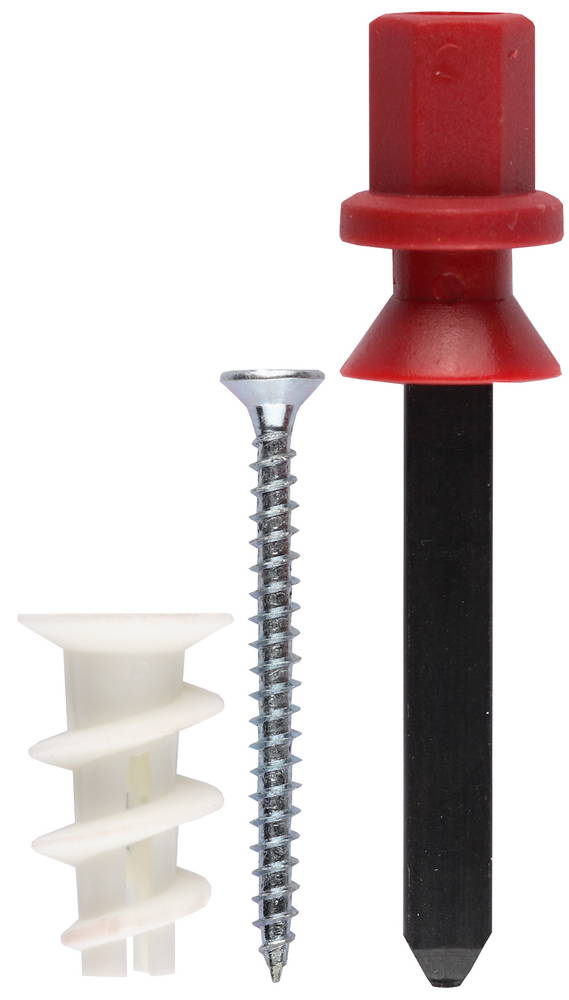 Дюбель нейлоновый "Дрива,для гип-с насадкой для дрели,оцинк саморез, 23мм ,8 штук