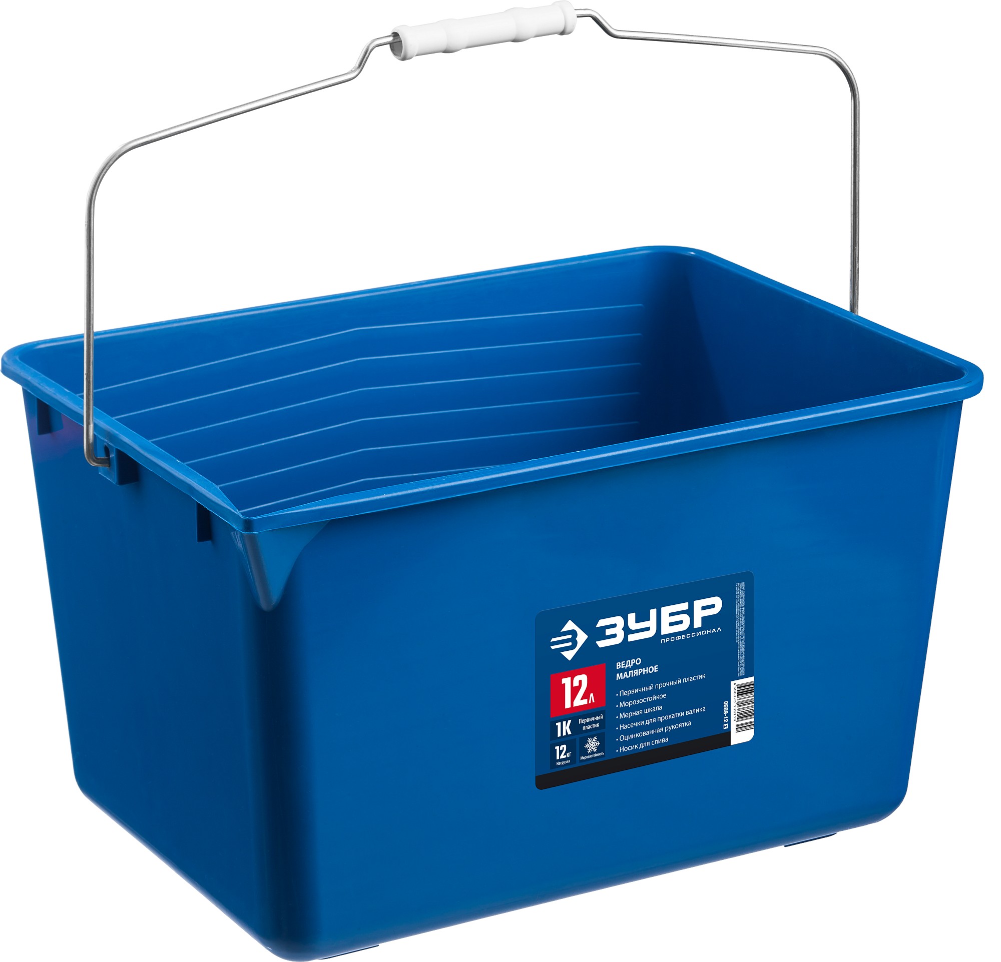 ЗУБР 12 л,высокопрочное, малярное пластковое ведро 0609-12