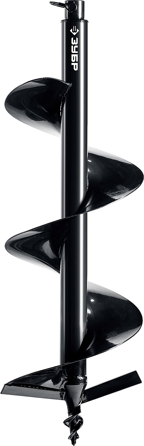 Шнек для мотобуров грунт d=250мм однозаходный ЗУБР