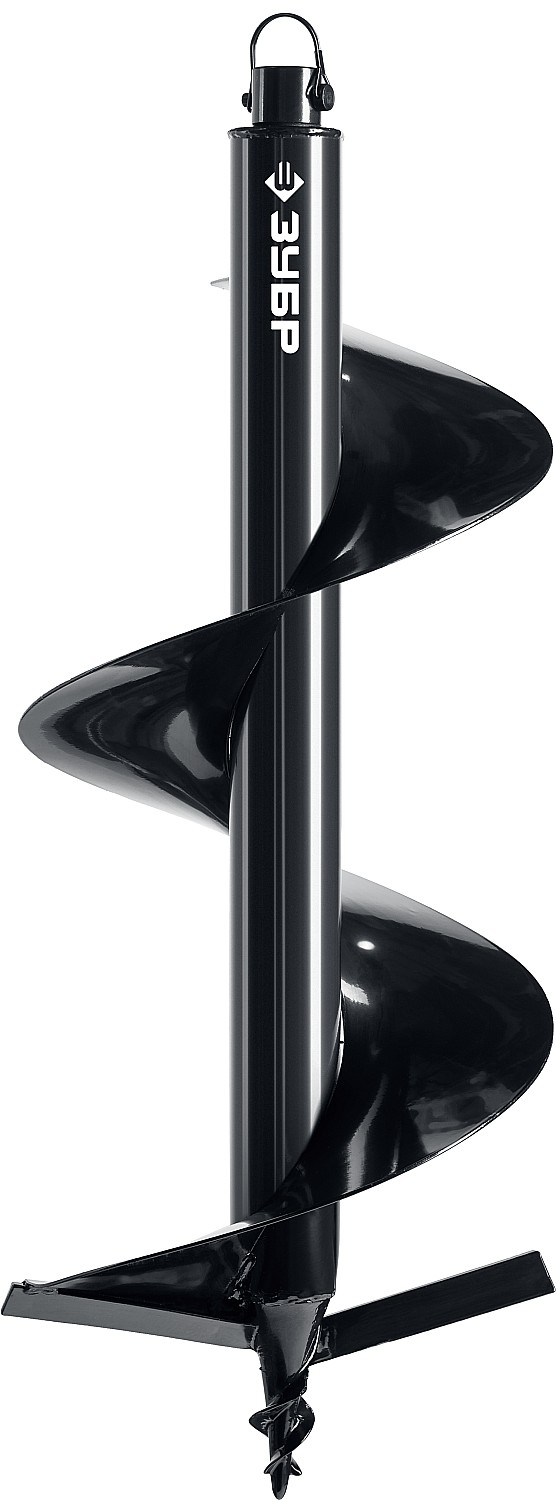 Шнек для мотобуров грунт d=300мм однозаходный ЗУБР