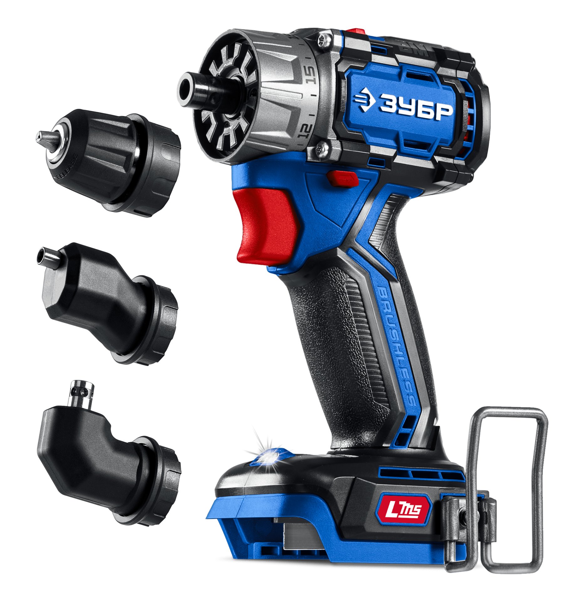 Бесщеточная модульная дрель шуруповерт 2Акб кейс Зубр