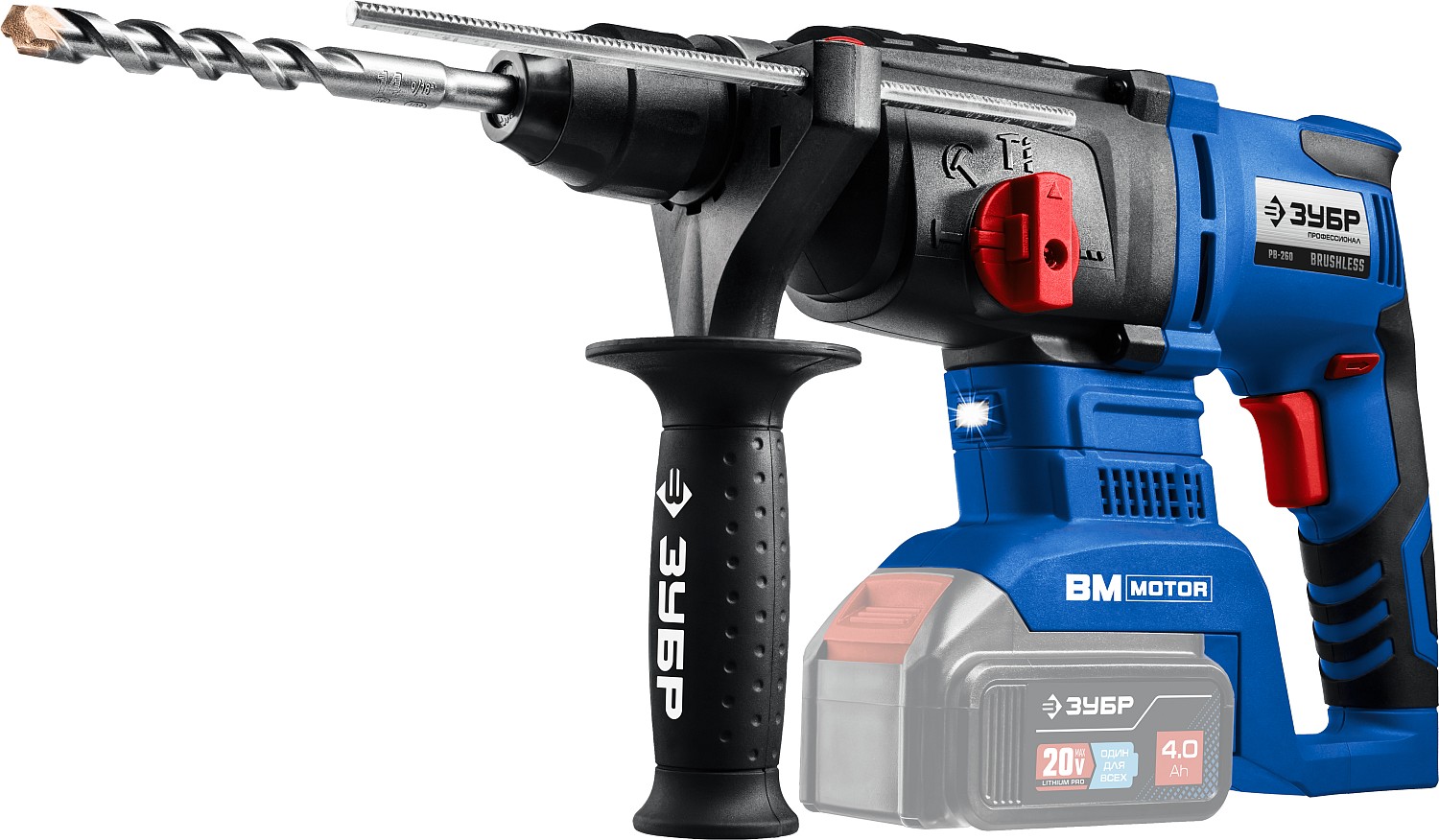 Перфоратор Зубр,800Вт,28мм Зп-28-800К