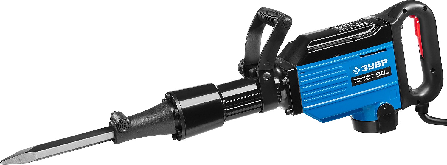 Молоток отбойный "Бетонолом " ЗУБР НЕХ28,50Дж 20кг 1400 ЗМ-50-2000 ВК