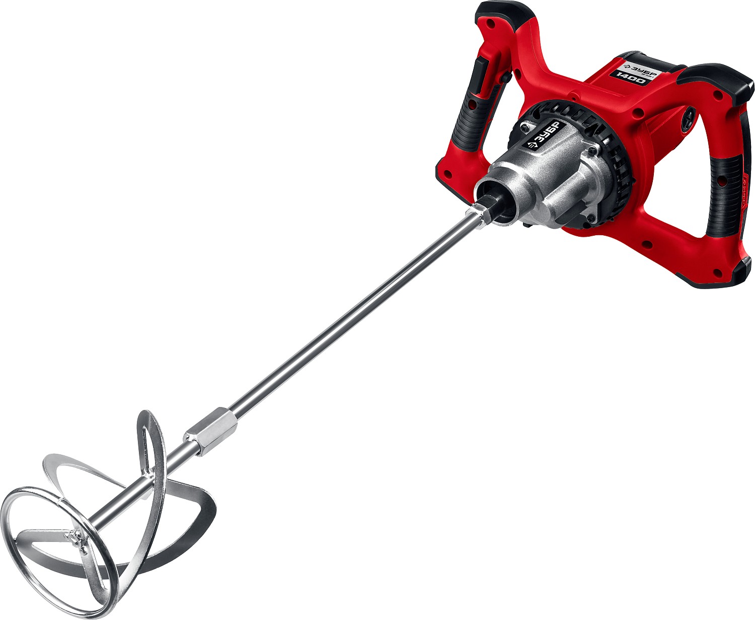 Миксер строительный,2 скоростной,1400Вт,13Нм,м14 патрон,Зубр МР-1400-2(перемешивание вверх/вниз