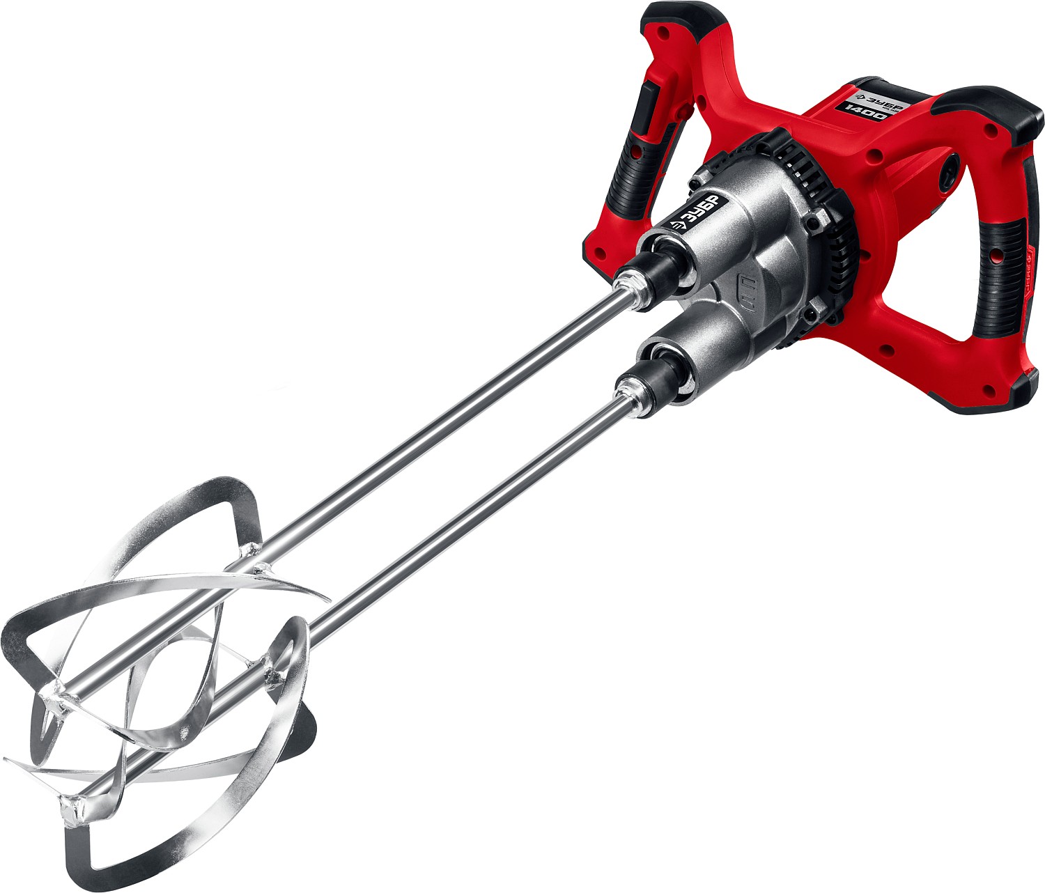 Миксер Зубр МРД-1400 строительный,двойной,1400Вт,перемешивание "сверху-вниз"