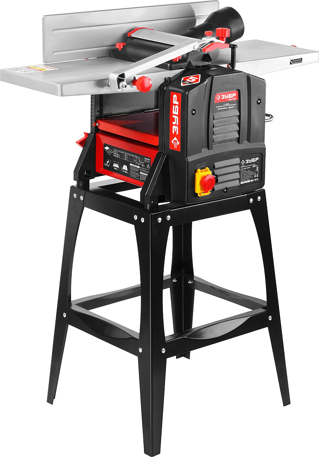 Станок фуговально-рейсмусовый, ЗУБР, СРФ-254-1600С, 9000об/мин. станина, 1600Вт, 6м/мин