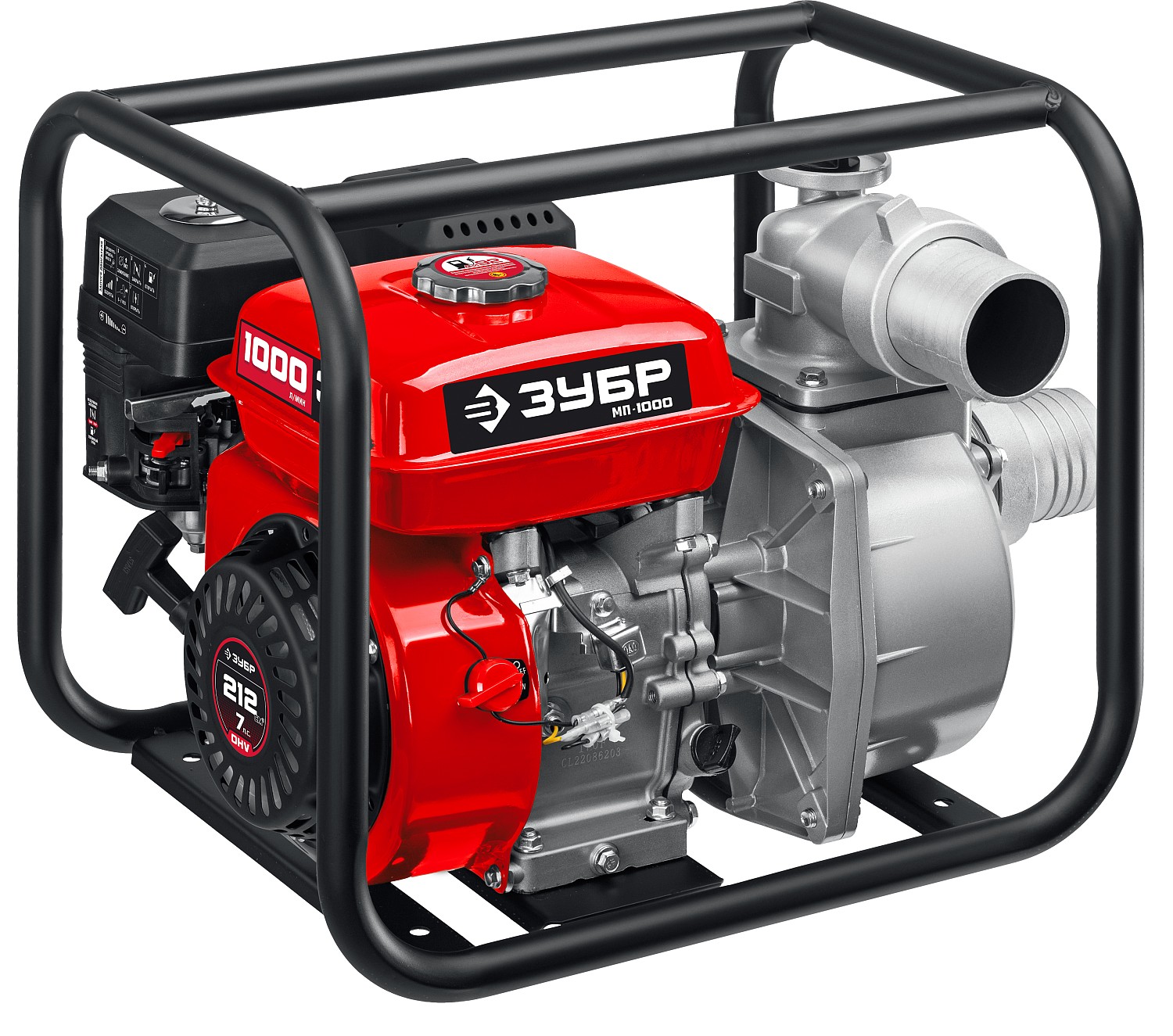 Мотопомпа бензиновая 1000 л/мин Зубр МП-1000
