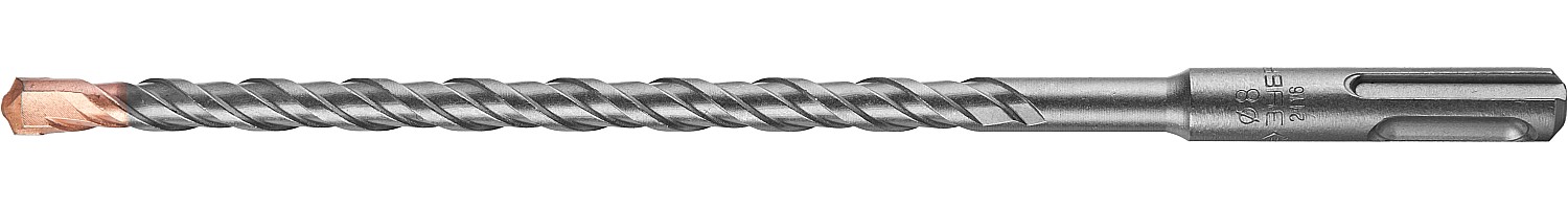 Бур по бетону 8х210мм SDS Plus Зубр