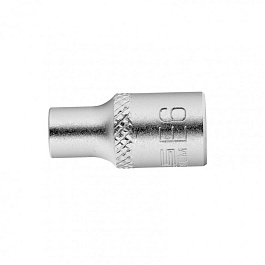 Головка торцевая,1/4, E6, CrV, Stels
