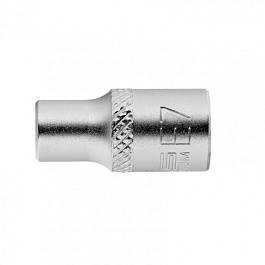 Головка торцевая,1/4, E7, CrV, Stels