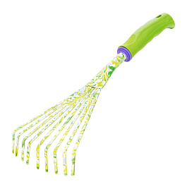 Грабли веерные 9-зубые 130х415 пластиковый рук Palisad