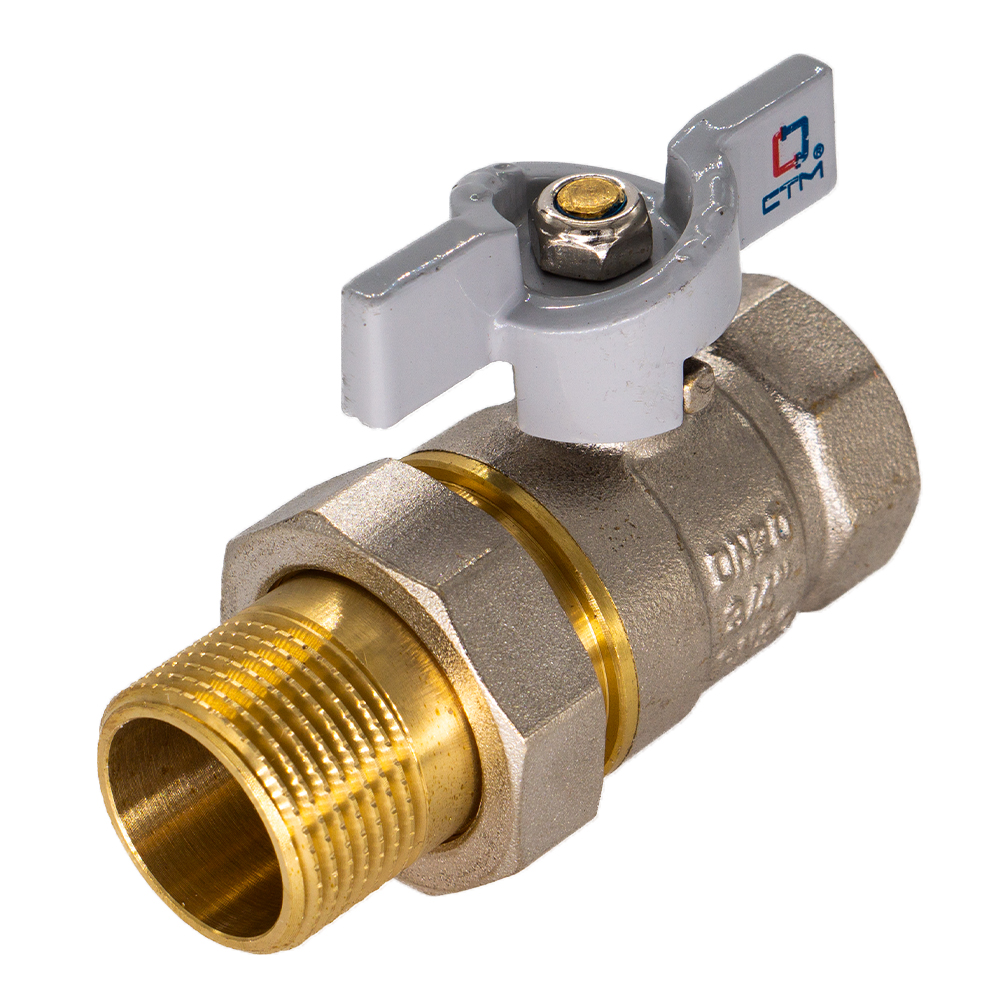 Кран латунный,с накидной гайкой(американка),1/2 ВН