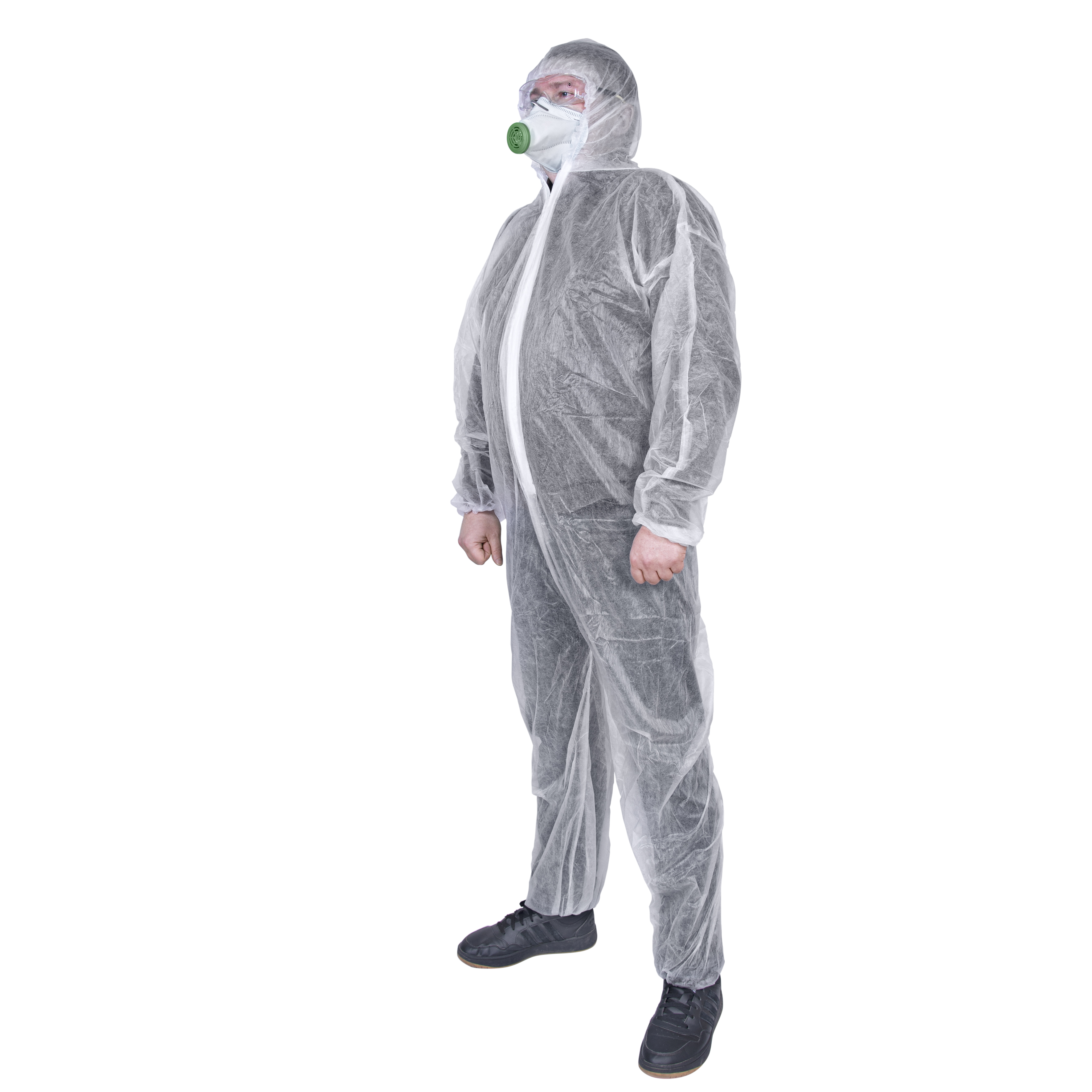 Комбинезон защитный с капюшоном,размер XL