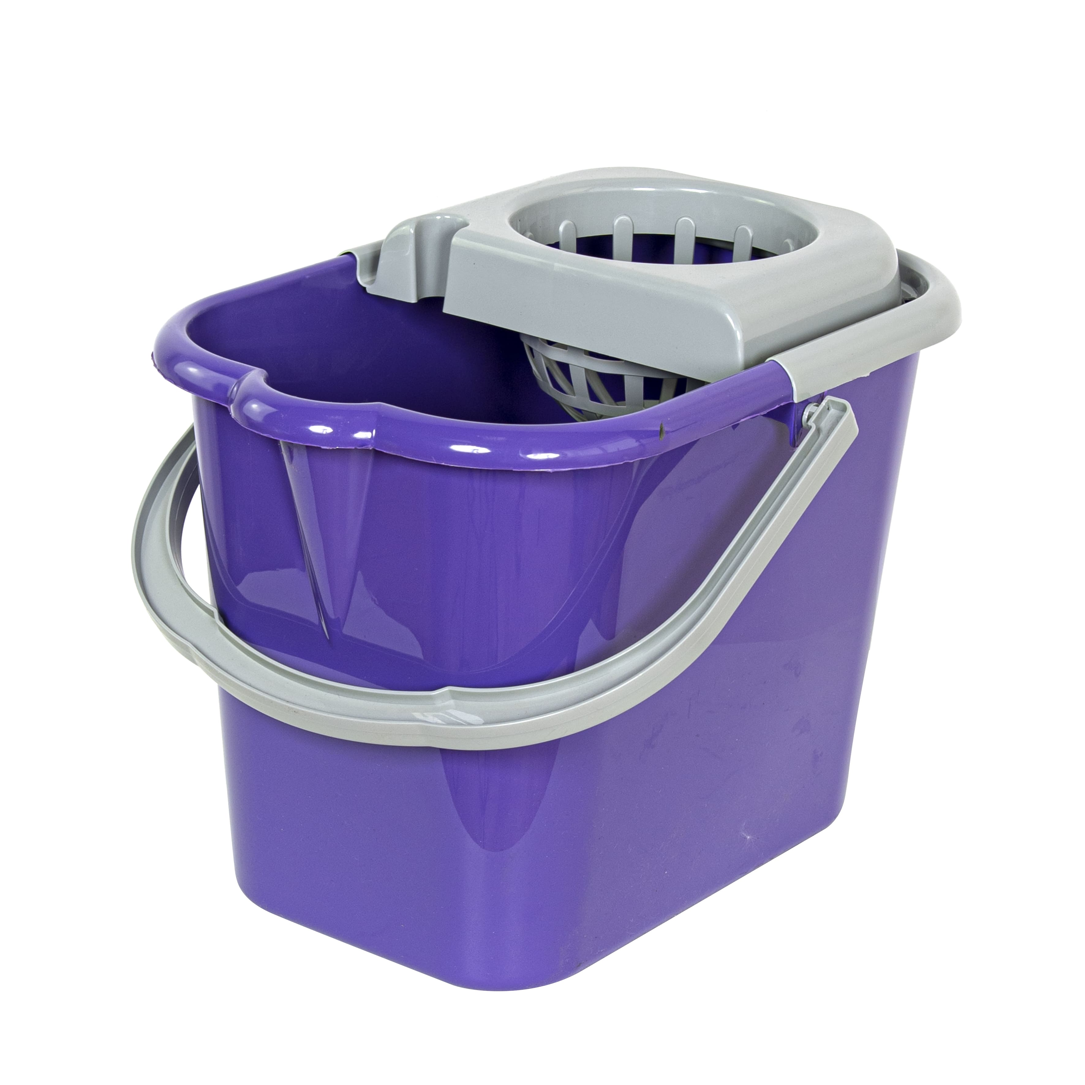 Ведро для уборки 9,5л прямоугольное с отжимом (оранжевый) М2421 Орион