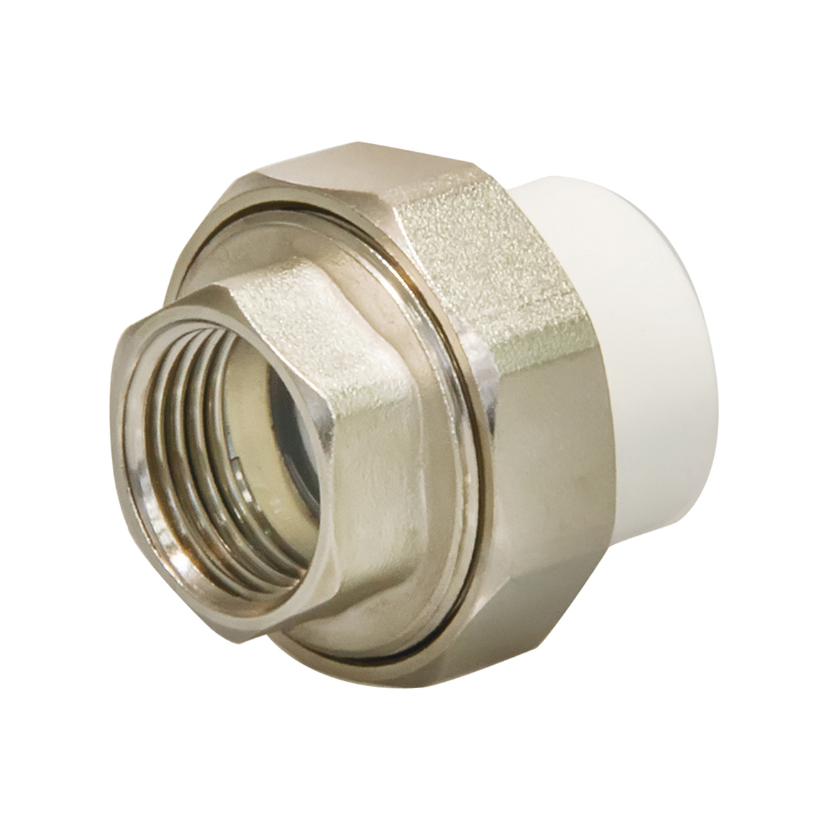 Муфта комб. разъемная(Американка) ВР 20х1/2"  полипропилен