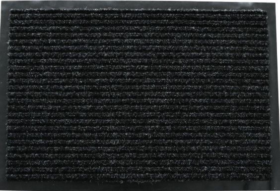 Коврик грязезащитный 3+2 ПВХ, полиэстер, чёрный, 90*120см, (шт.)