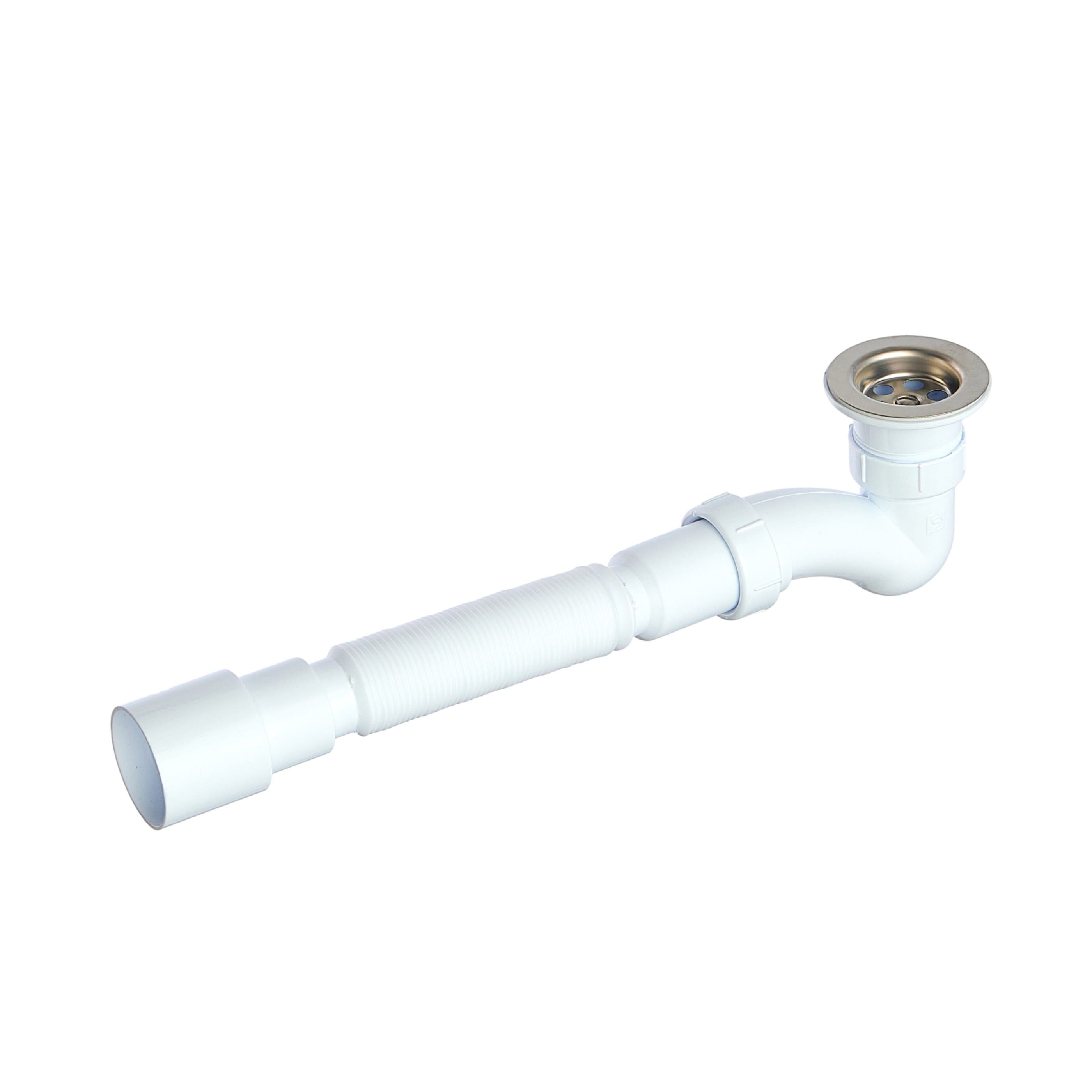 Сифон для душевого поддона, в комплекте с гибкой трубой, 1 1/2"х40мм, 40х40/50,