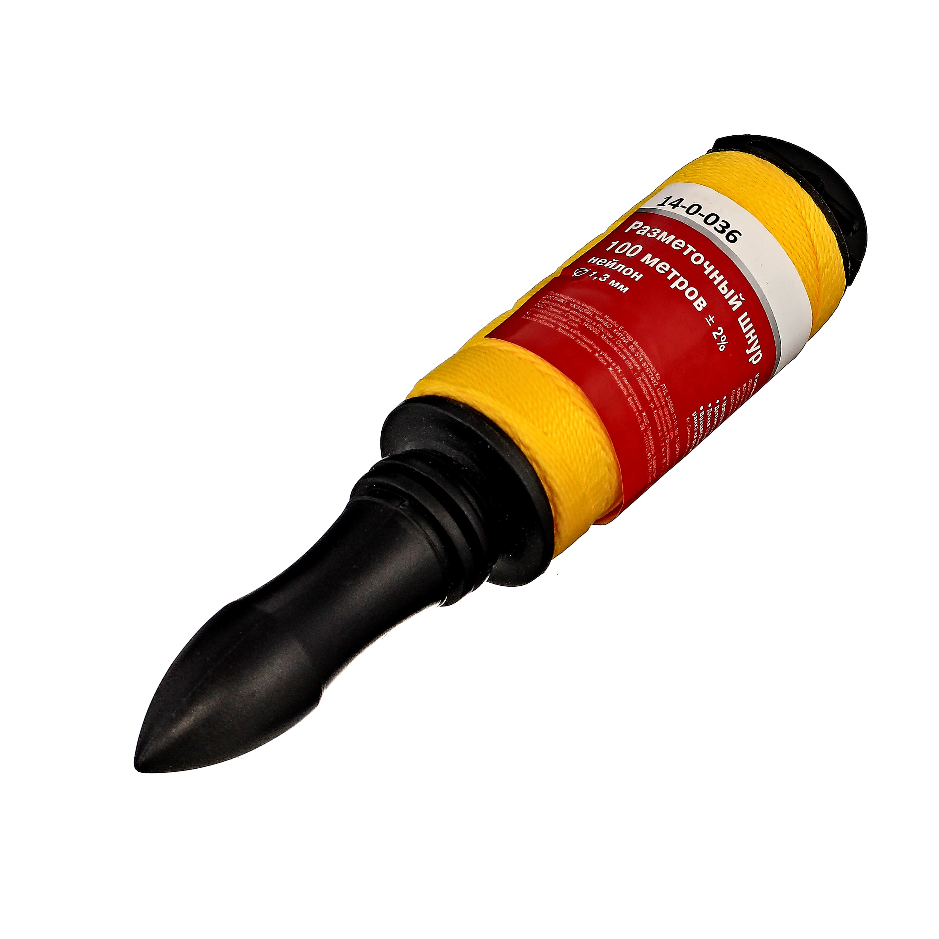 Шнур нейлоновый на катушке c ручкой D1,3мм 100м РемКолор