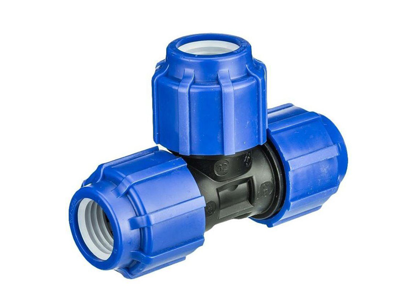 Тройник 25мм*1" НР переходной компрессионный для ПЭ труб