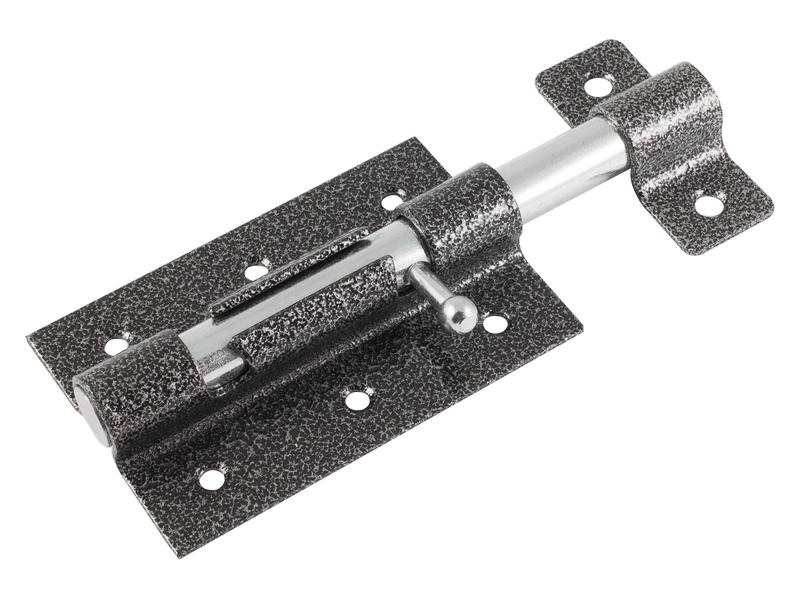 Задвижка дверная  с полимерным покрытием,цилиндрический движок 14-145мм