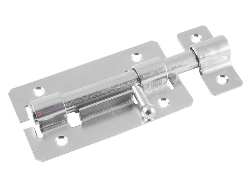 Задвижка дверная оцинкованная,цилиндрический движок 14-145мм