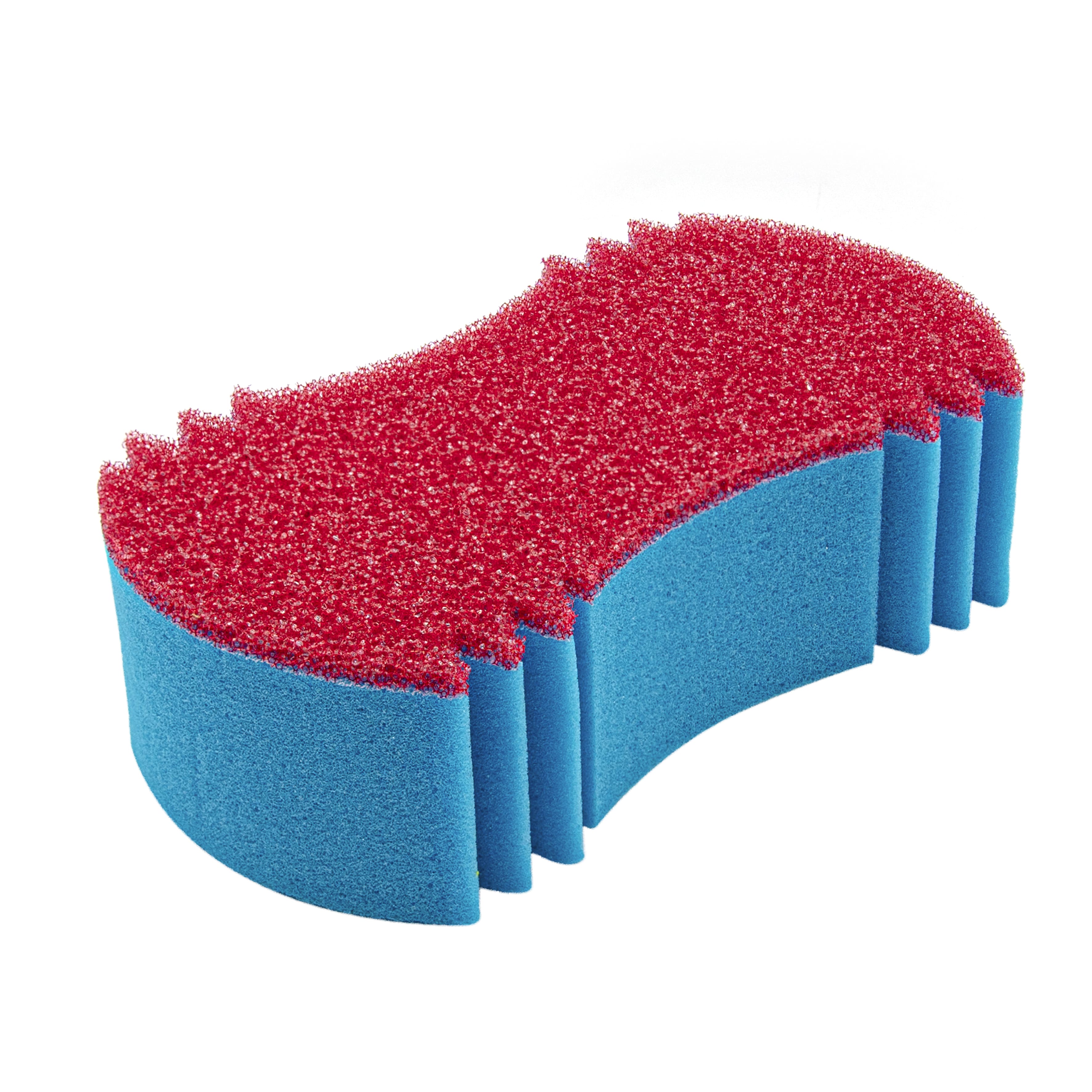 Губка д/мытья автомобиля  с чистящим слоем  245*135*75