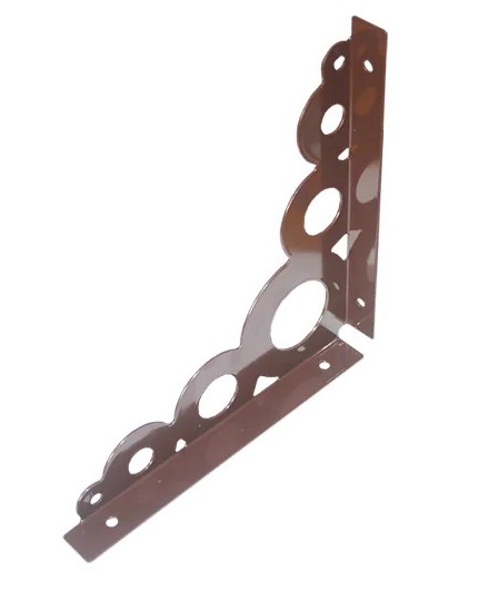 Кронштейн д/полок белый  182*182*1,5мм