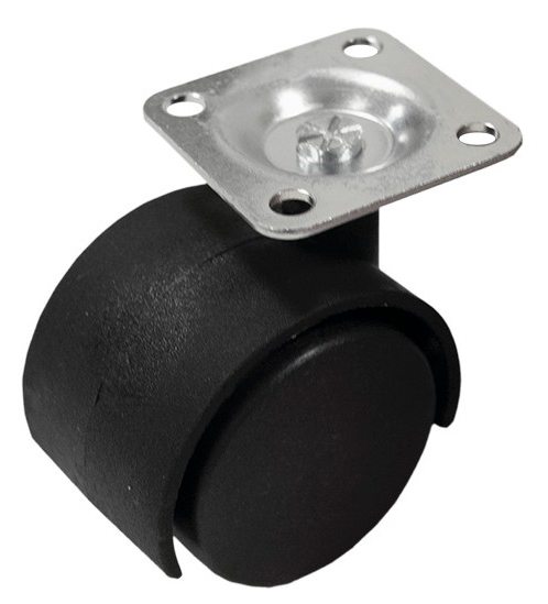 Колесо мебельное с крепежной площадкой  40*59 мм