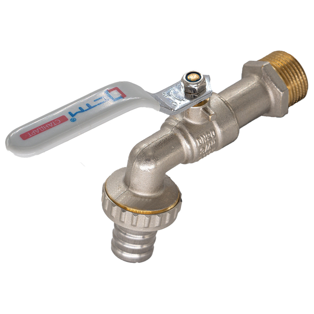 Кран латунный  Стандарт/Аквалинк водоразборный,рычаг 1/2