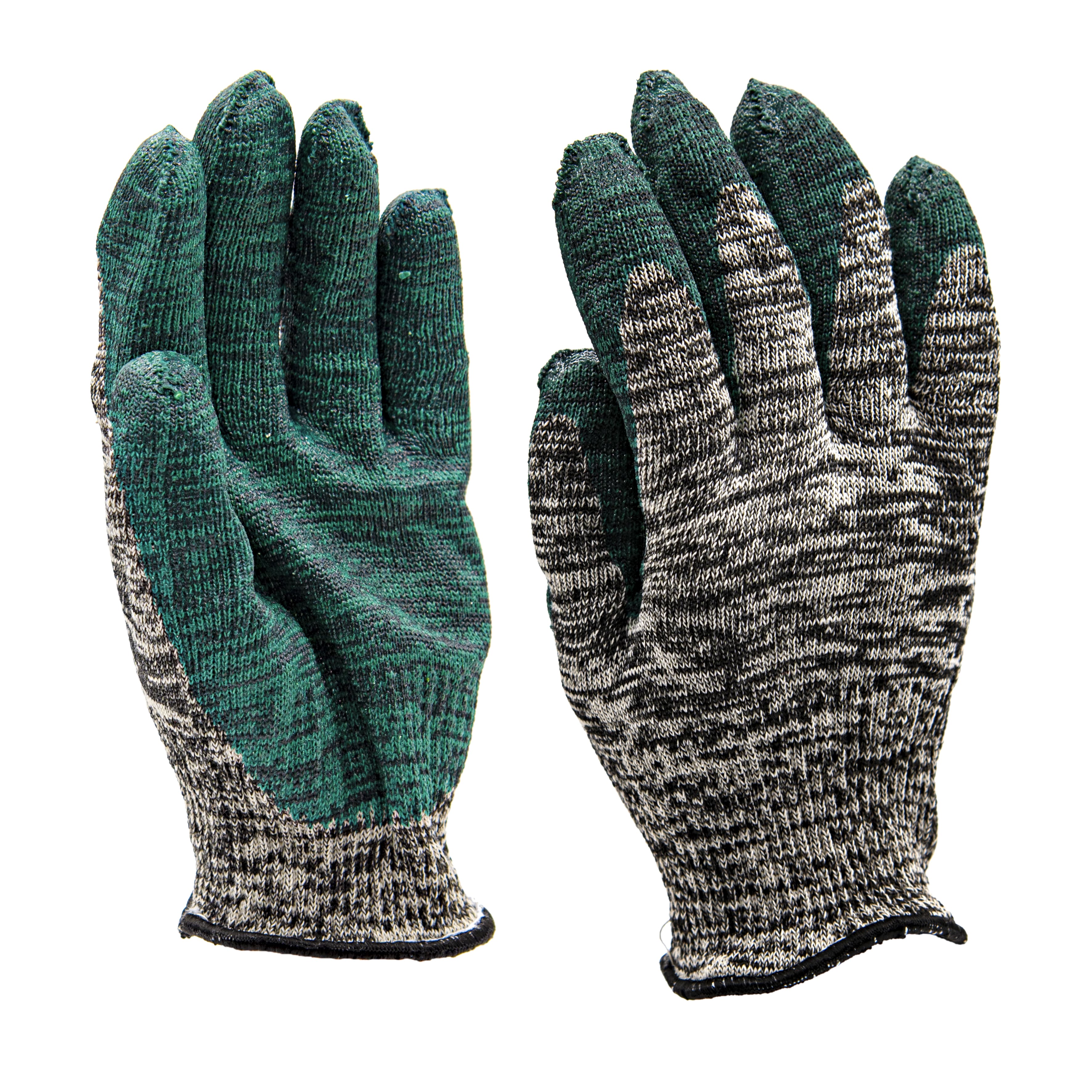 Перчатки трикотажные двойные утепленные с латексным обливом.