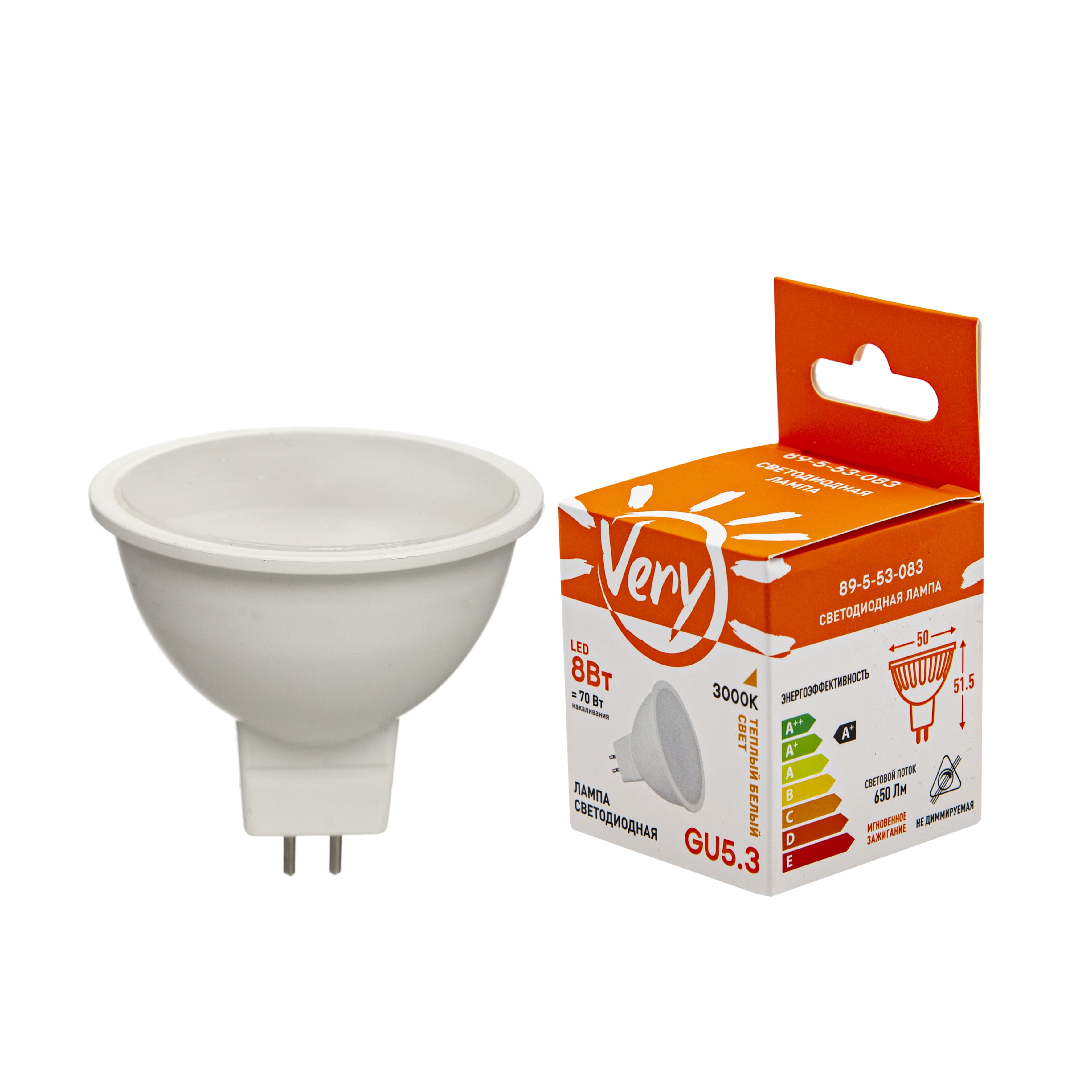 Лампа светодиодная 5Вт 230В 3000К Е27. IEK