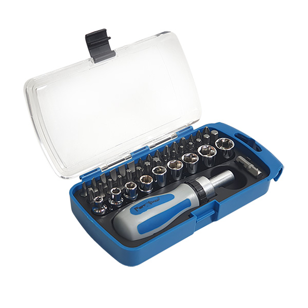 Отвертка реверсивная с битами и тоцевыми головками,CRV,56предметов