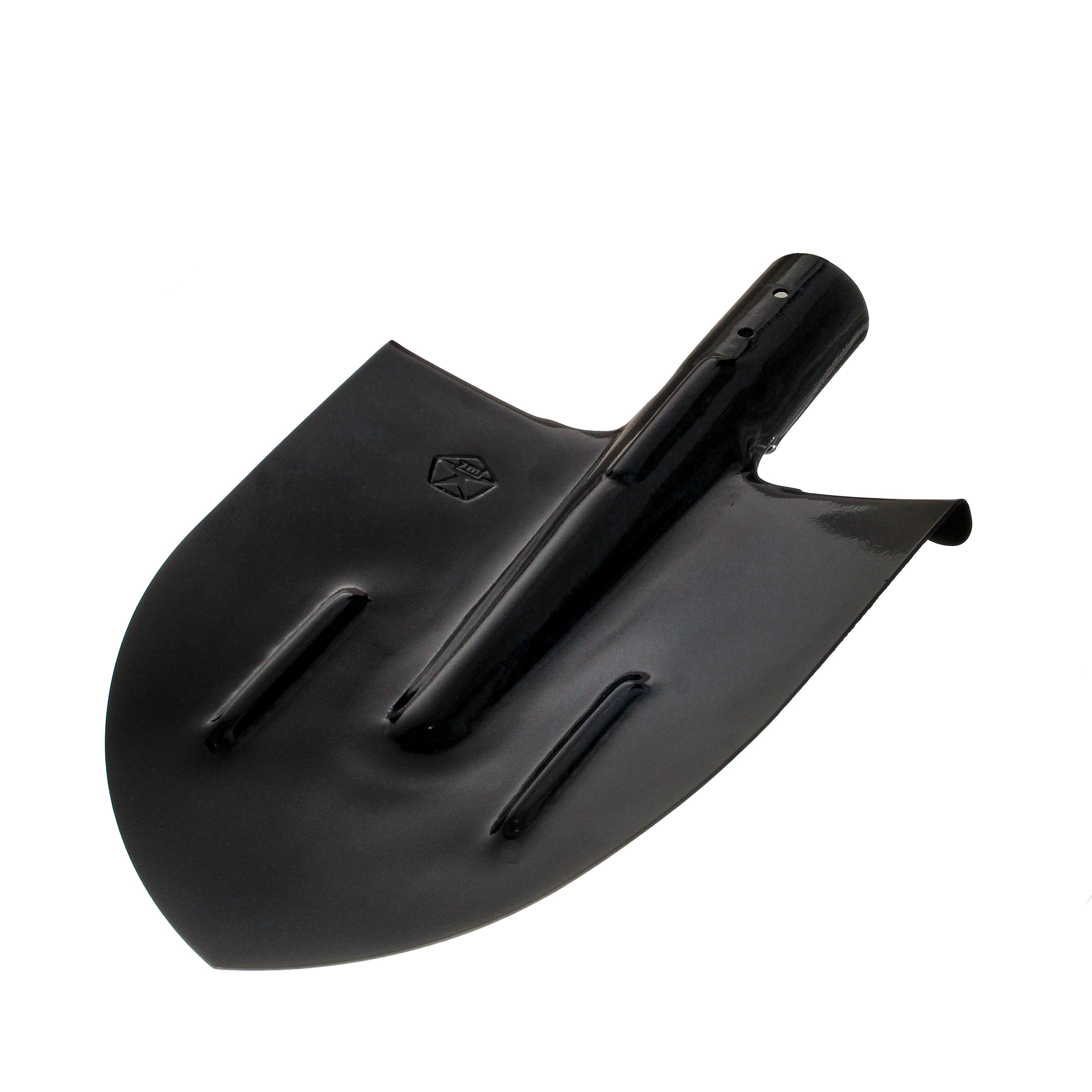 Лопата штыковая остроконечная с деревянным черенком.