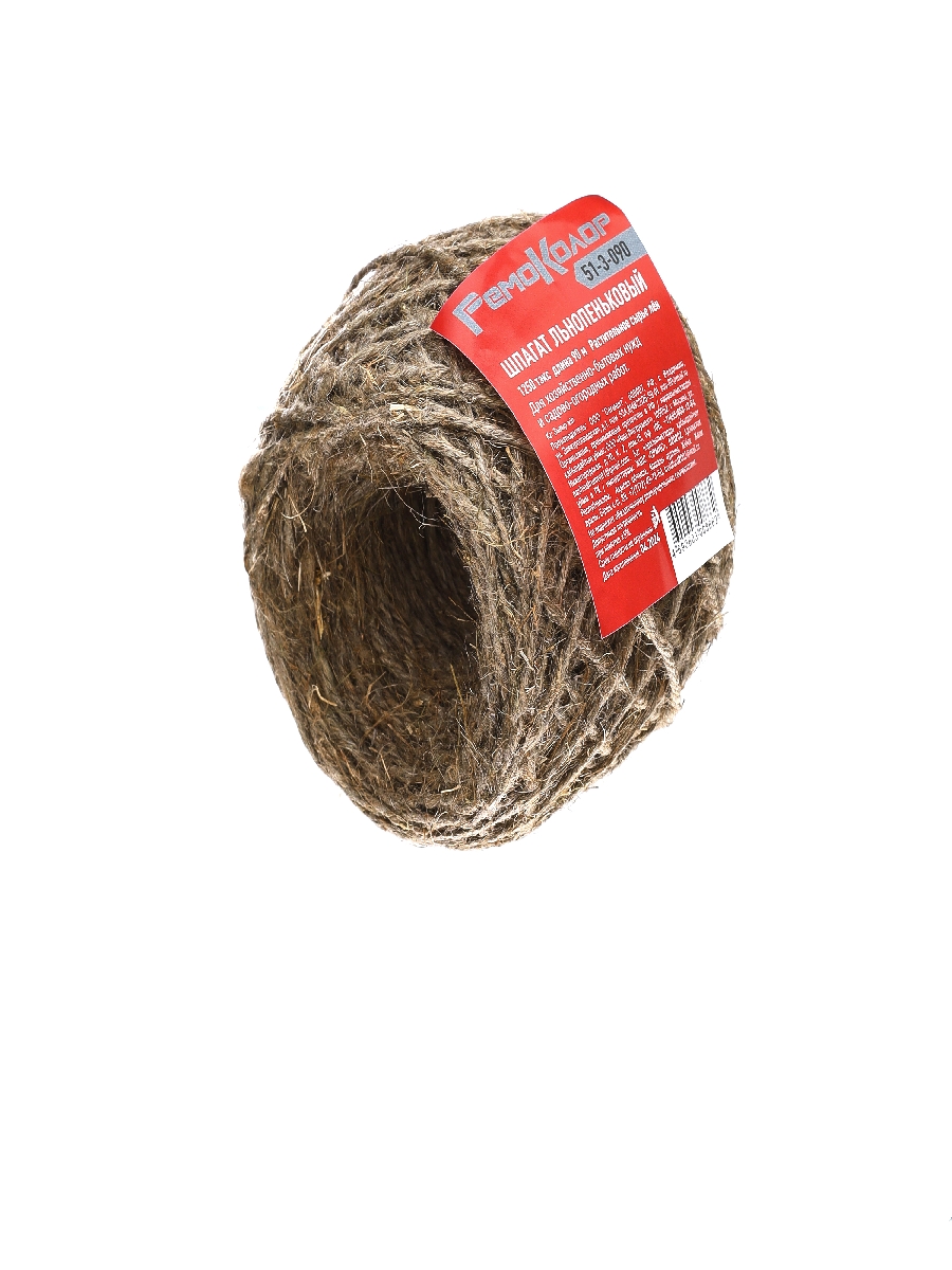 Шпагат льнопеньковый 1250текс,90м