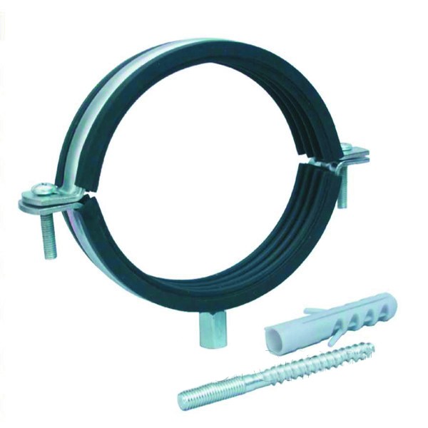 Хомут сантехнический, шпилька+дюбель, 3 диам.