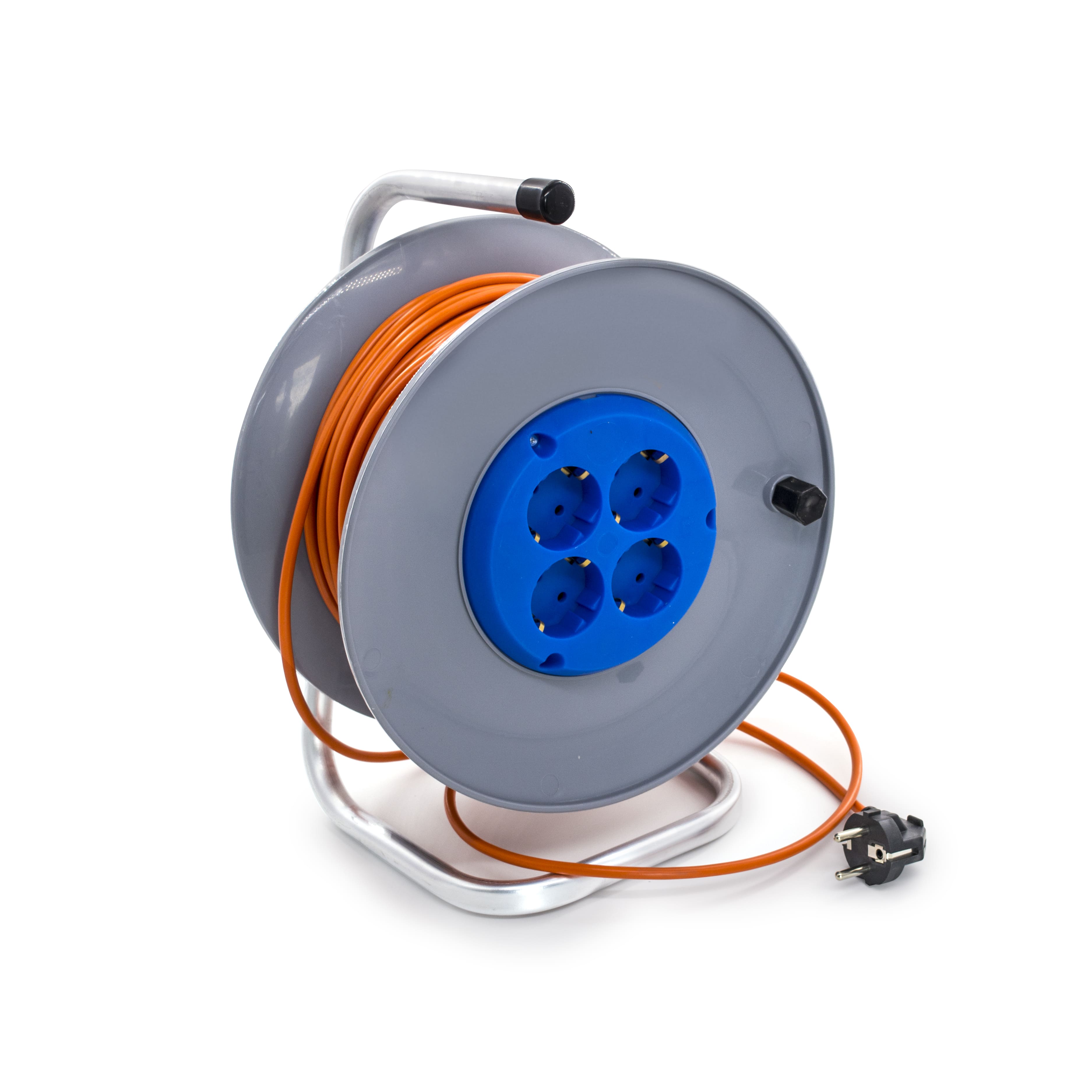 Удлинитель силовой на катушке б/з  4роз. пвс2х0,75 30м