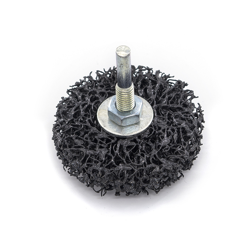 Круг зачист. полимер. (коралловый) со штифтом 6мм, Black, зернист. грубая (coarse), 63х15мм