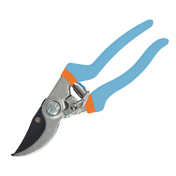 Секатор прямой рез высокоуглер. сталь тефлон обрезин. ручки. 210мм