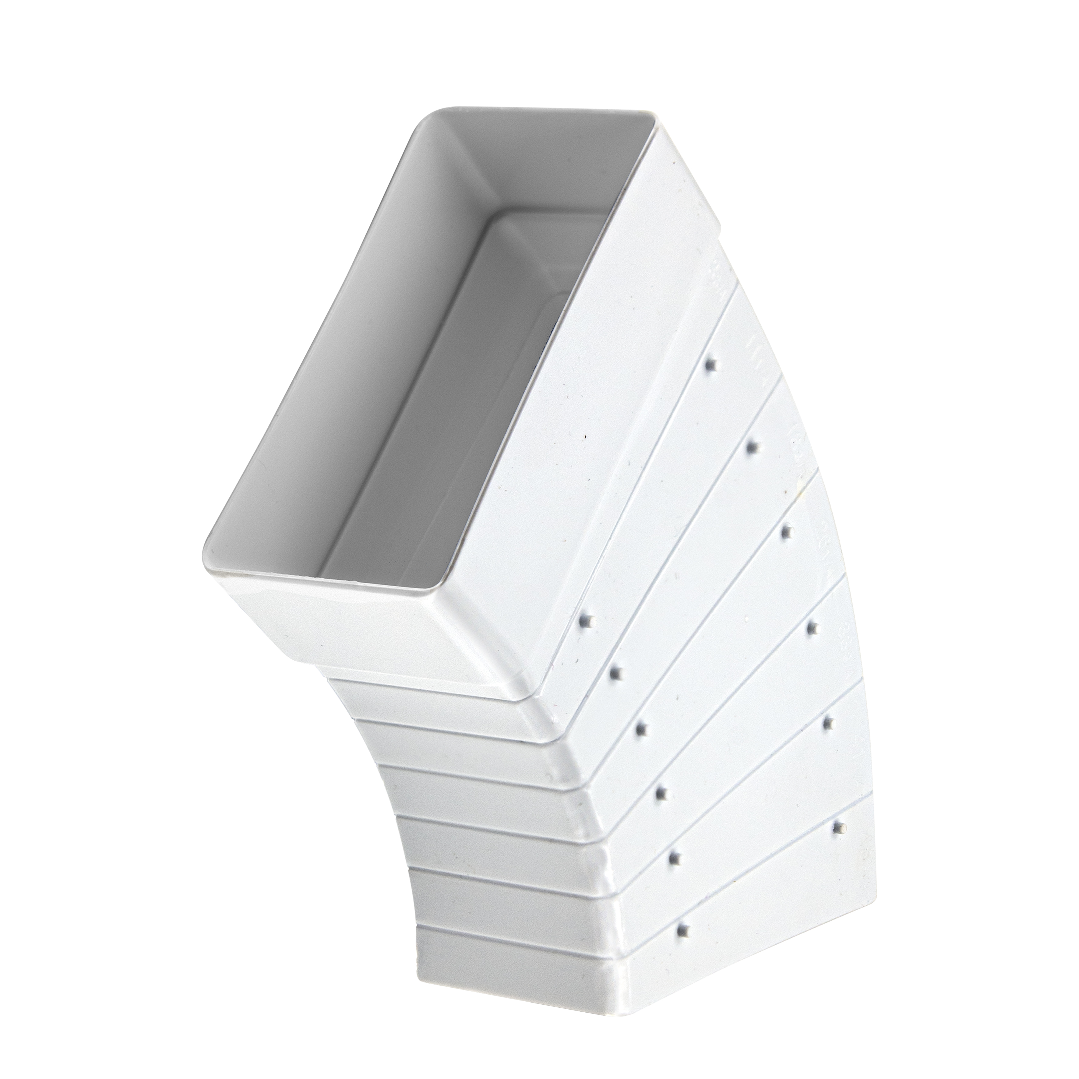 Колено вентиляц, разугловое 55х110