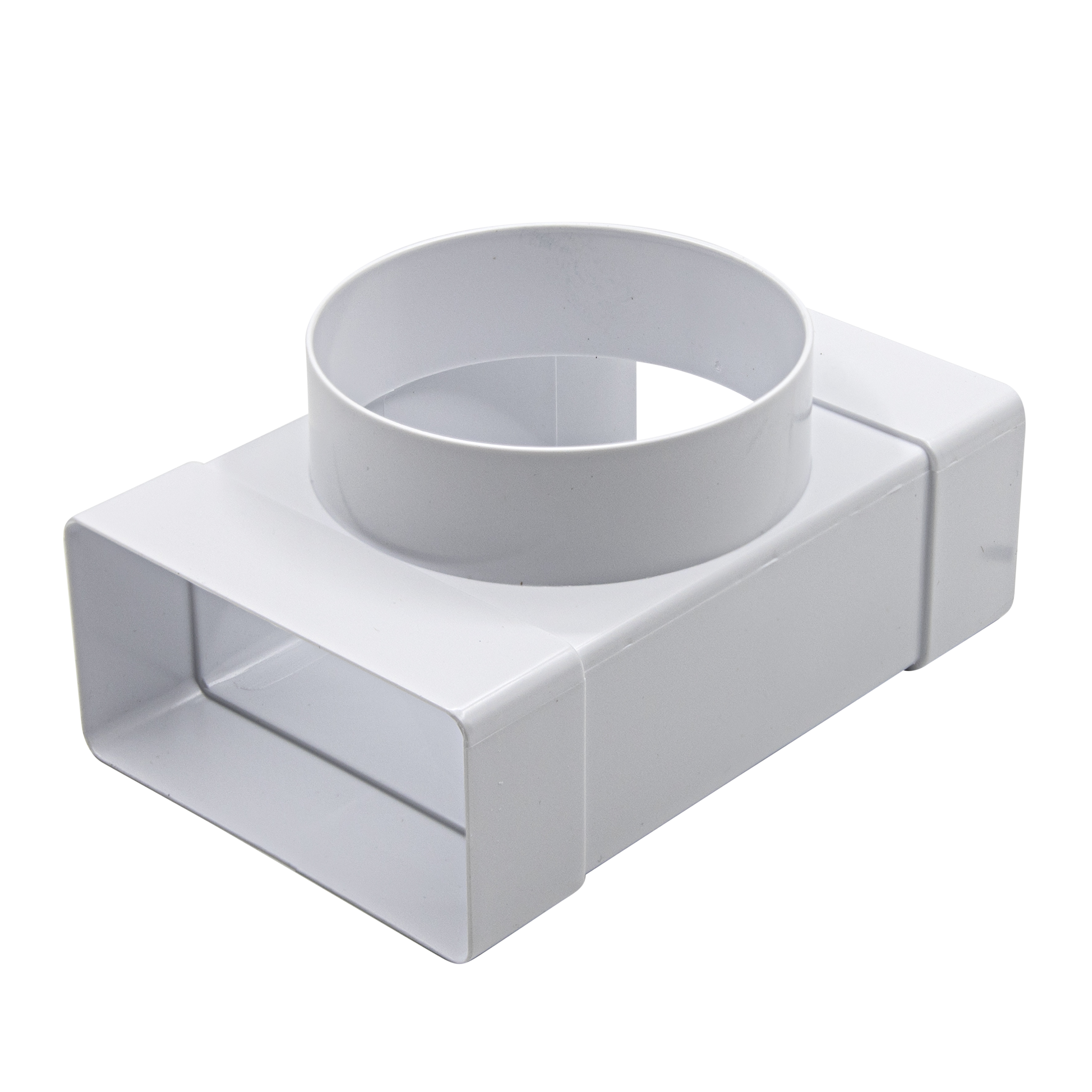 Тройник вентел. плоский-круглый 100мм 55х110