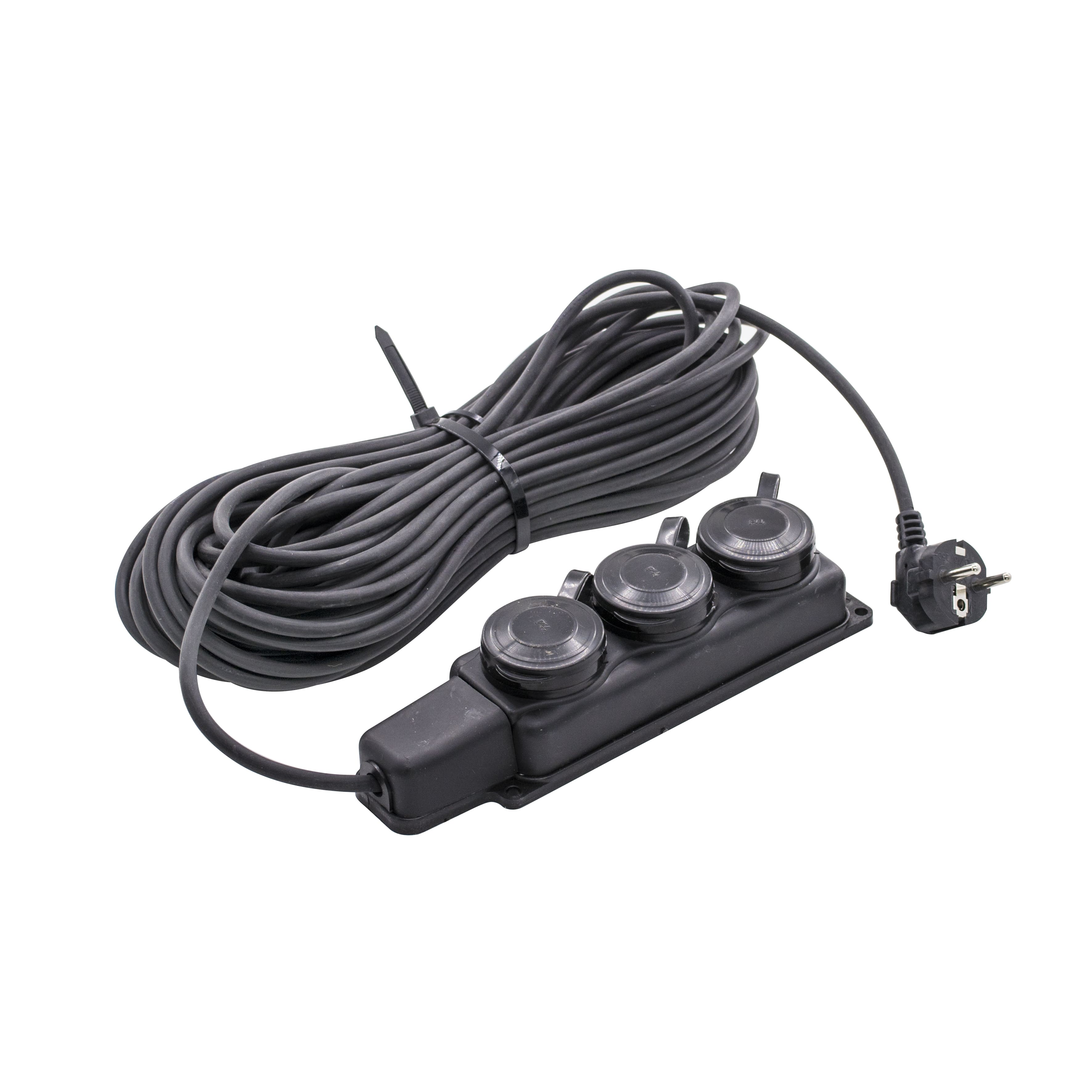 Удлинитель силовой с/з 3роз КГ 3х1,5 16А 10метров.