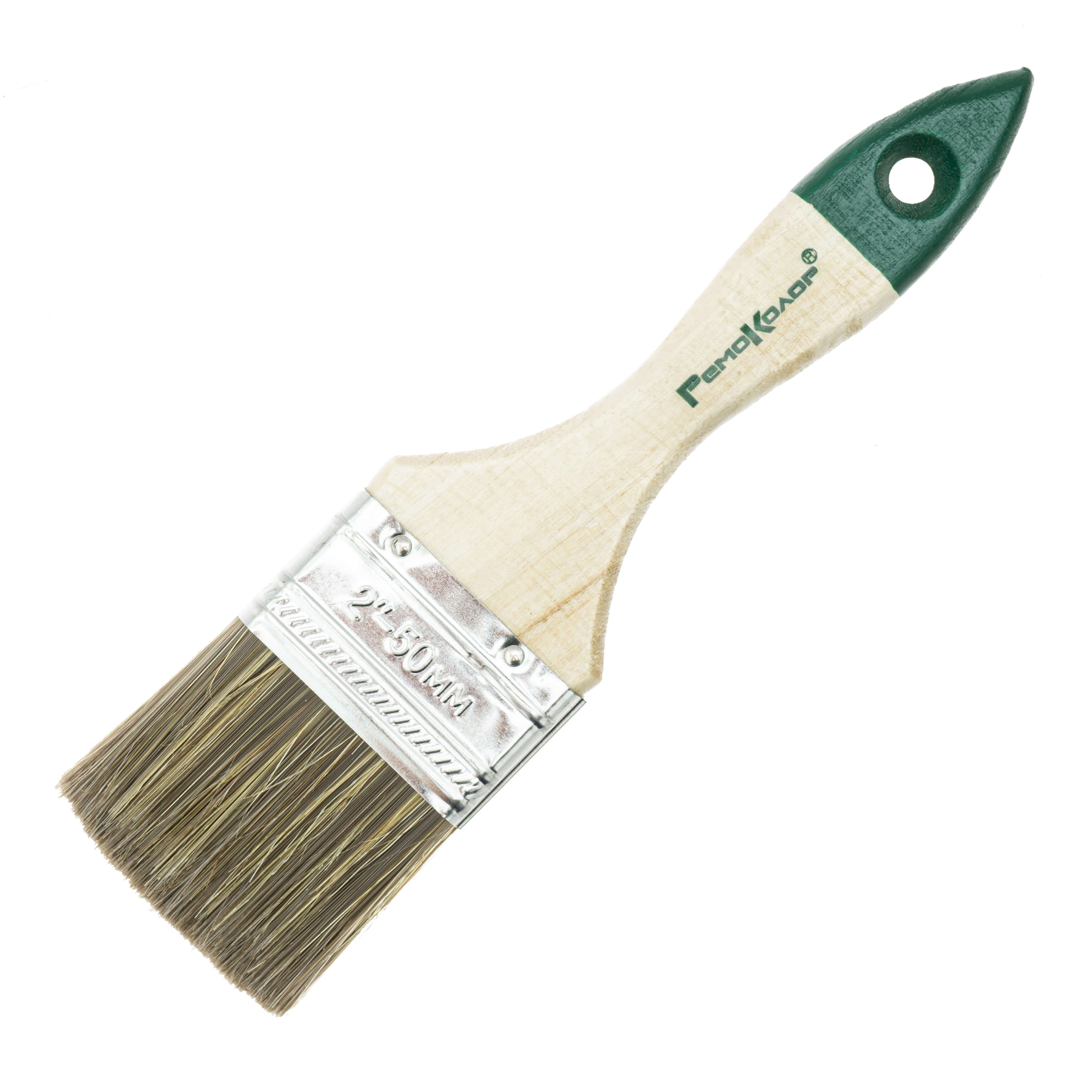 Кисть плоская Стандарт Лазурь смеш.щетина 50мм "2"