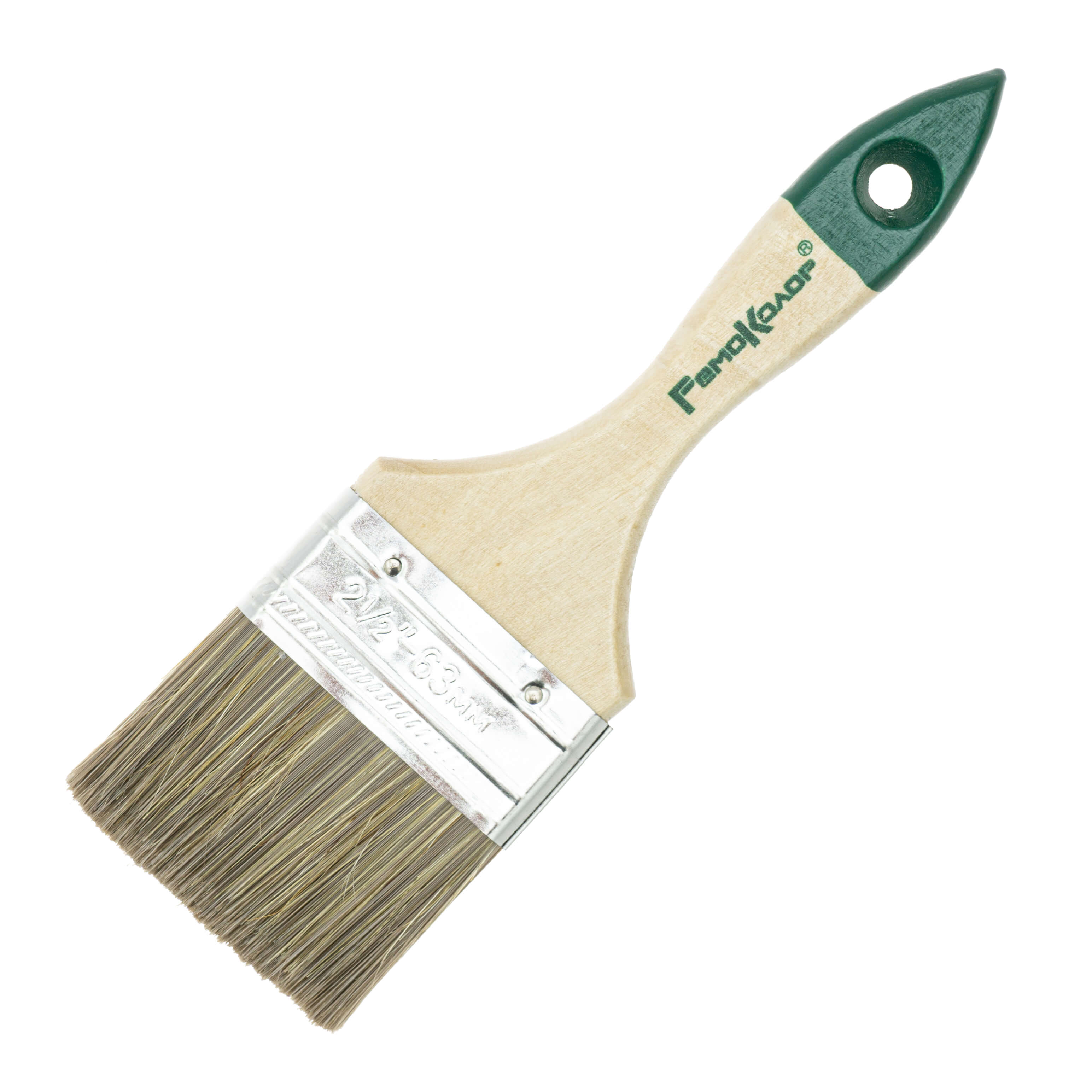 Кисть плоская Стандарт Лазурь смеш.щетина 63мм "2,5"