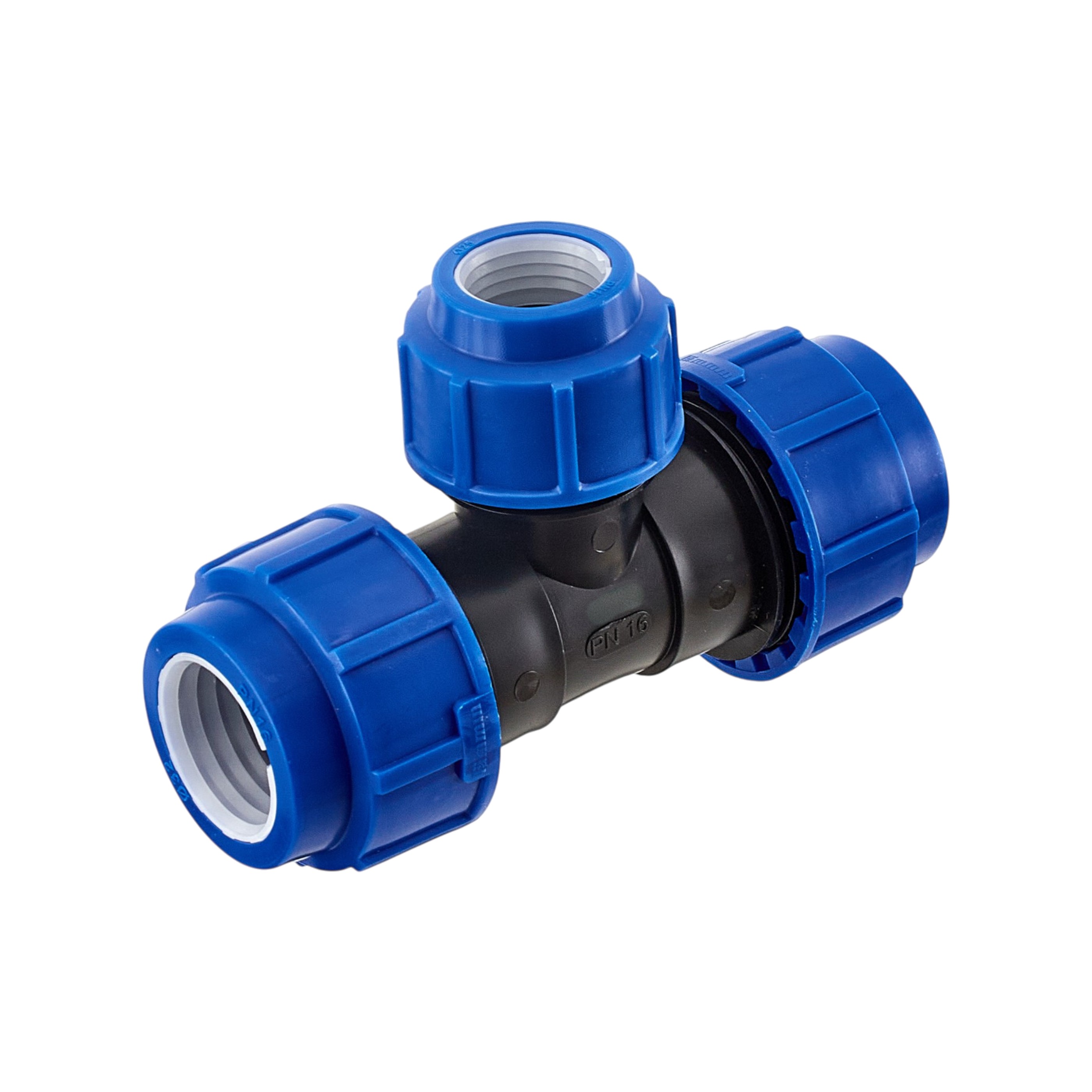 Тройник 32*25мм, переходной компрессионный для ПЭ труб